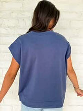Load image into Gallery viewer, In A Daydream Blue Indigo Scuba Top