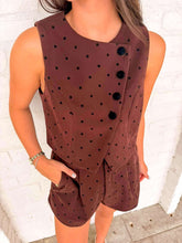 Load image into Gallery viewer, Stay With Me Brown Polka Dot Set