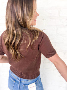 Turning Pages Brown Top