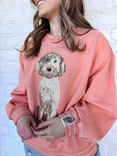 Load image into Gallery viewer, Queen Of Sparkles Peach Doodle Sweatshirt