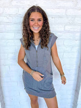 Load image into Gallery viewer, Where To Next Dark Gray Dress