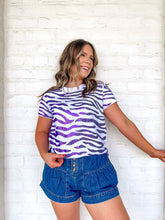 Load image into Gallery viewer, Jordan Amanda Purple Tiger Stripe Exclusive