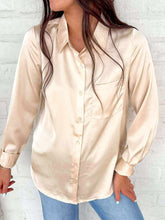 Load image into Gallery viewer, Search For More Oatmilk Satin Top