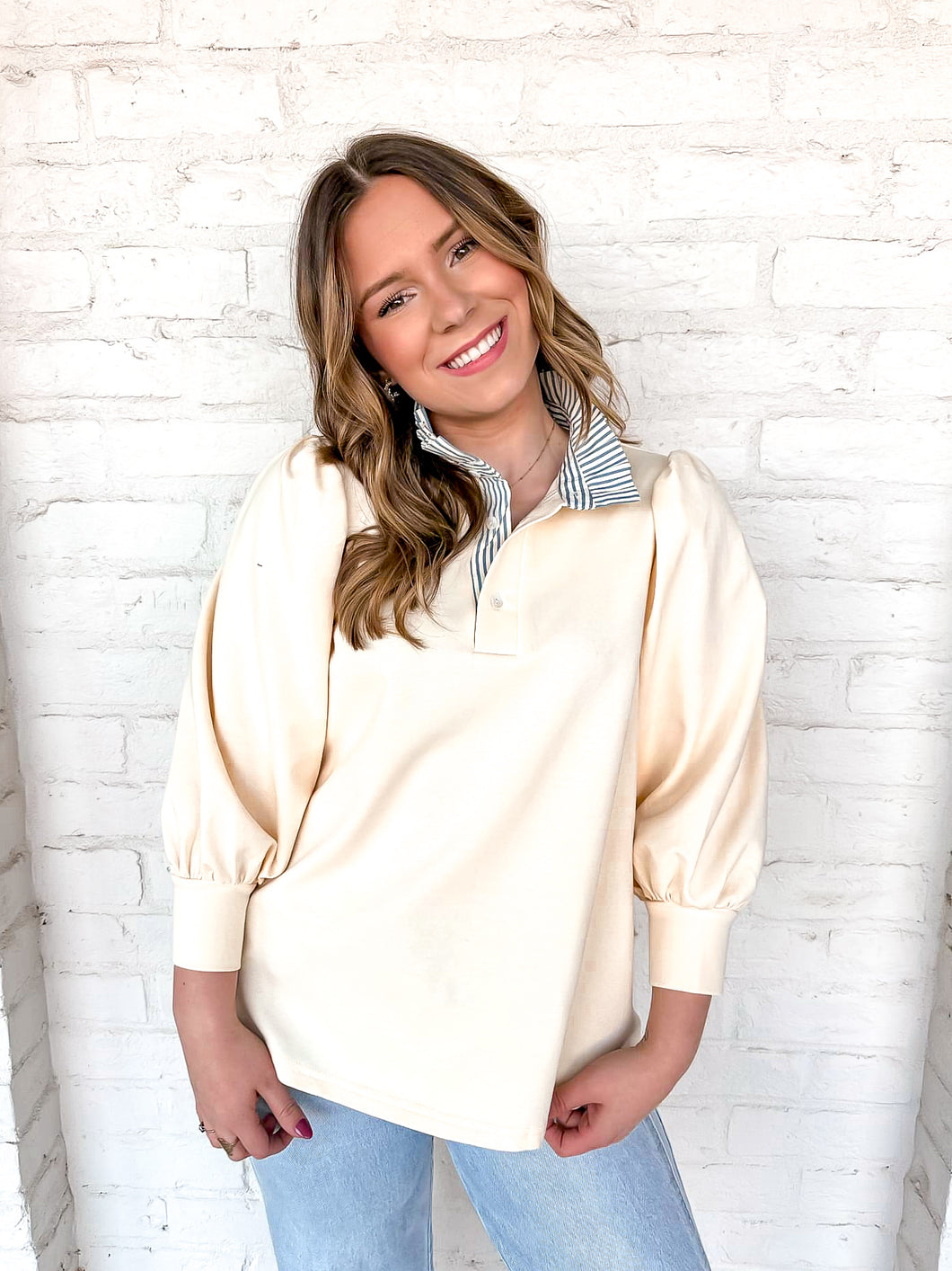 Fall Sentiments Cream Top