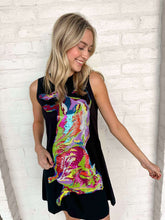 Load image into Gallery viewer, Queen Of Sparkles Black PBR Bucking Bull Dress