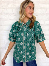 Load image into Gallery viewer, Light Up The Night Green Top