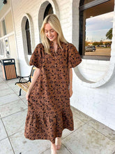 Load image into Gallery viewer, Forever Yours Brown Midi Dress