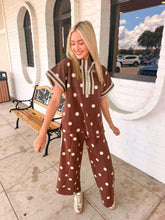 Load image into Gallery viewer, Polka Dot Fever Brown Pant Set