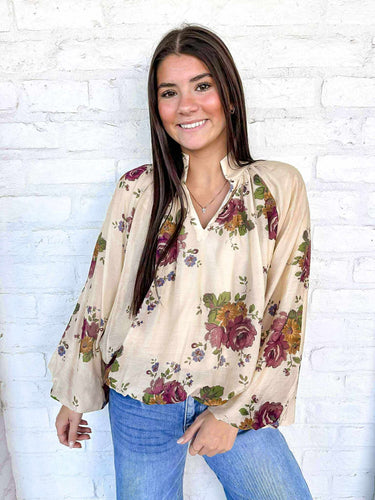 Must Be Mine Ecru Top