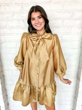Load image into Gallery viewer, The Afterglow Gold Dress