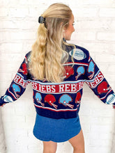 Load image into Gallery viewer, Queen Of Sparkles Ole Miss Vintage  Football Sweater