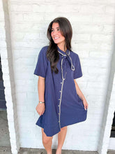 Load image into Gallery viewer, Spring Fling Navy Dress