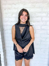 Load image into Gallery viewer, Pass Me By Black Romper