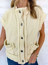 Load image into Gallery viewer, Still The Same Lemon Cardigan Vest