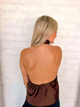 Load image into Gallery viewer, Hold Onto Memories Brown Halter Top