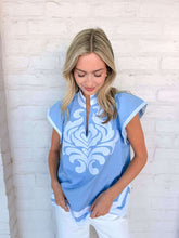 Load image into Gallery viewer, Confidence Unlocked Blue Top