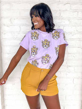 Load image into Gallery viewer, Jordan Amanda LSU Tiger Head Purple Exclusive