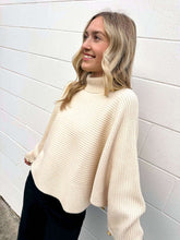 Load image into Gallery viewer, Pardon Me Ivory Turtle Neck Sweater