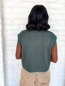 Hear Me Out Hunter Green Top