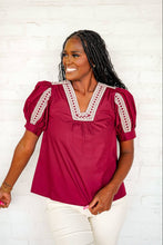 Load image into Gallery viewer, Totally Crazy Burgundy Top