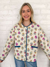 Load image into Gallery viewer, THML Floral Files Cream Jacket