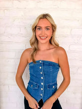Load image into Gallery viewer, The Main Medium Denim Top