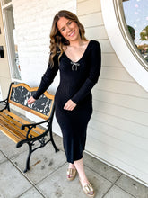 Load image into Gallery viewer, See You There Dress Black