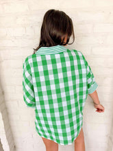 Load image into Gallery viewer, Checkered Craze Green Top
