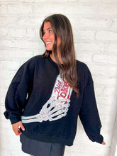 Load image into Gallery viewer, Queen Of Sparkles Diet Coke Black Skeleton Licensed Sweatshirt