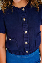 Load image into Gallery viewer, Business As Usual Navy Cardigan