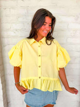 Load image into Gallery viewer, Sunshine Always Yellow Top