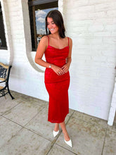 Load image into Gallery viewer, Silky Smooth Red Dress