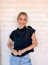 Load image into Gallery viewer, Hear Me Out Black Top
