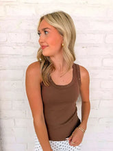 Load image into Gallery viewer, Such A Stud Chocolate Scoop Neck Tank