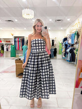 Load image into Gallery viewer, Check Your It Navy Dress