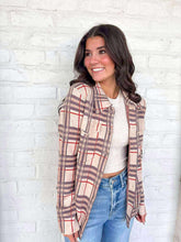 Load image into Gallery viewer, Checkered Pattern Almond  Mix Jacket