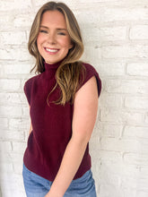 Load image into Gallery viewer, Get On My Side Burgundy Top