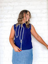Load image into Gallery viewer, Years to Come Navy Top