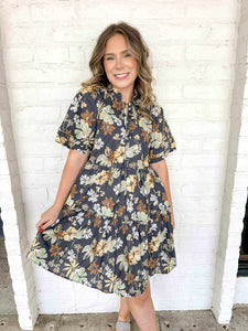 The Only Way Charcoal Dress