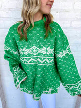 Load image into Gallery viewer, On The Bright Side Green Sweater