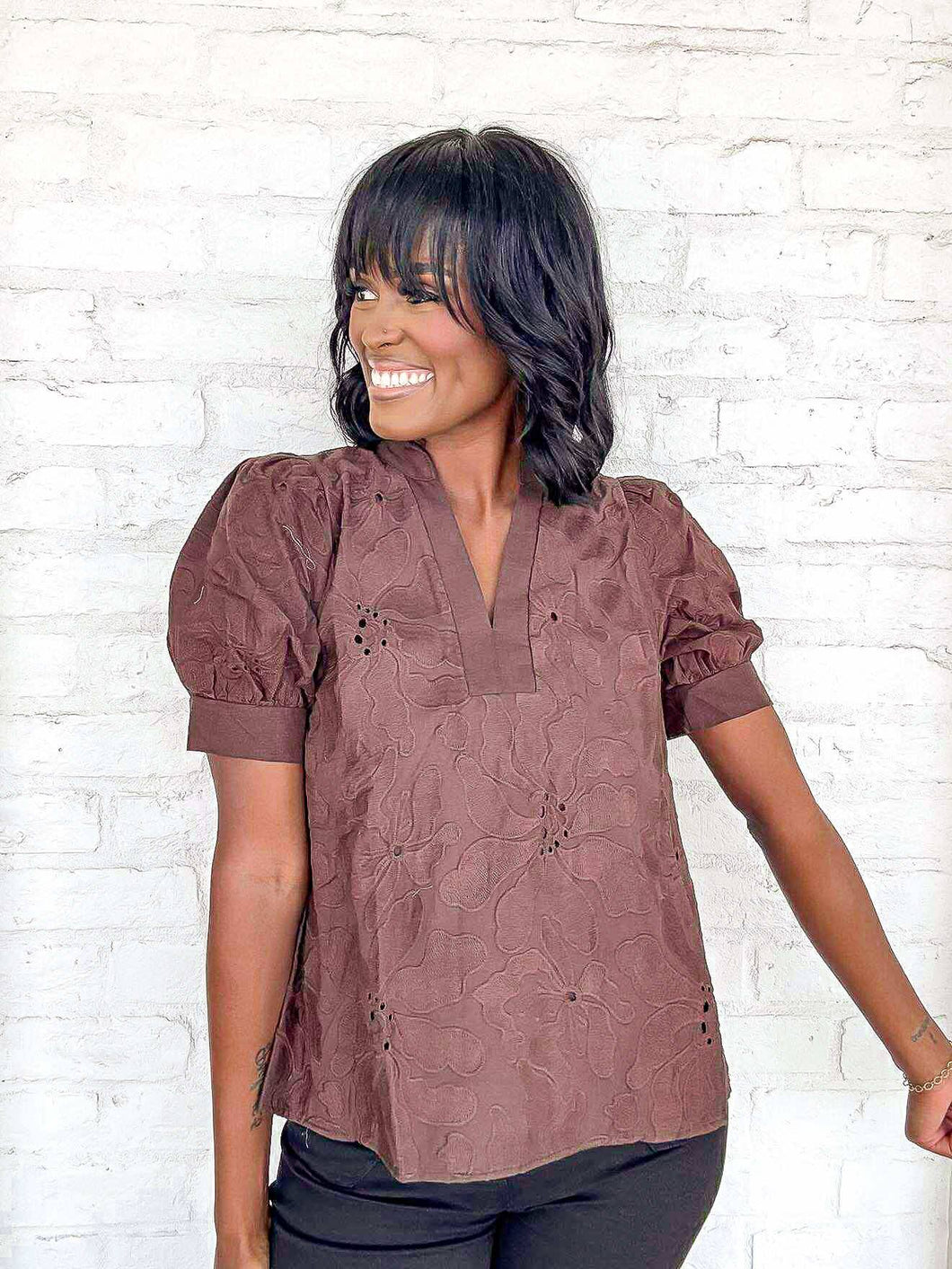 Create A Masterpiece Brown Top