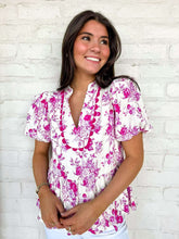 Load image into Gallery viewer, Right Place Ahead Pink Floral Top