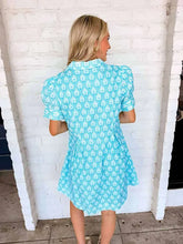 Load image into Gallery viewer, In The Middle Blue Printed Dress