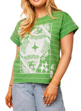 Load image into Gallery viewer, Queen Of Sparkles Green Football Field Queen Card Logo Top