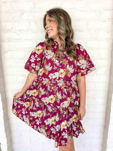 The Only Way Wine Dress