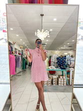 Load image into Gallery viewer, Blushing Gingham Dress Red