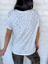 Load image into Gallery viewer, Queen Of Sparkles White Multi Rhinestone Tee