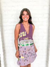 Load image into Gallery viewer, Queen Of Sparkles LSU Stadium Tailgate Tank Dress