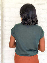 Load image into Gallery viewer, Hear Me Out Hunter Green Top