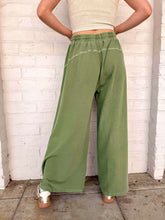 Load image into Gallery viewer, Around Town Light Olive Terry Washed Pants